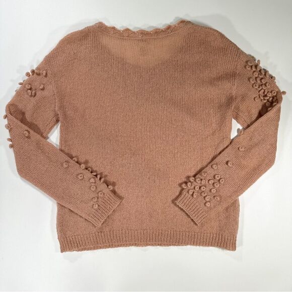 Sundance XL 3D Pom Pom Bobbles Winsome Ways Pullover Wool Mohair Blend Sweater - Picture 7 of 10